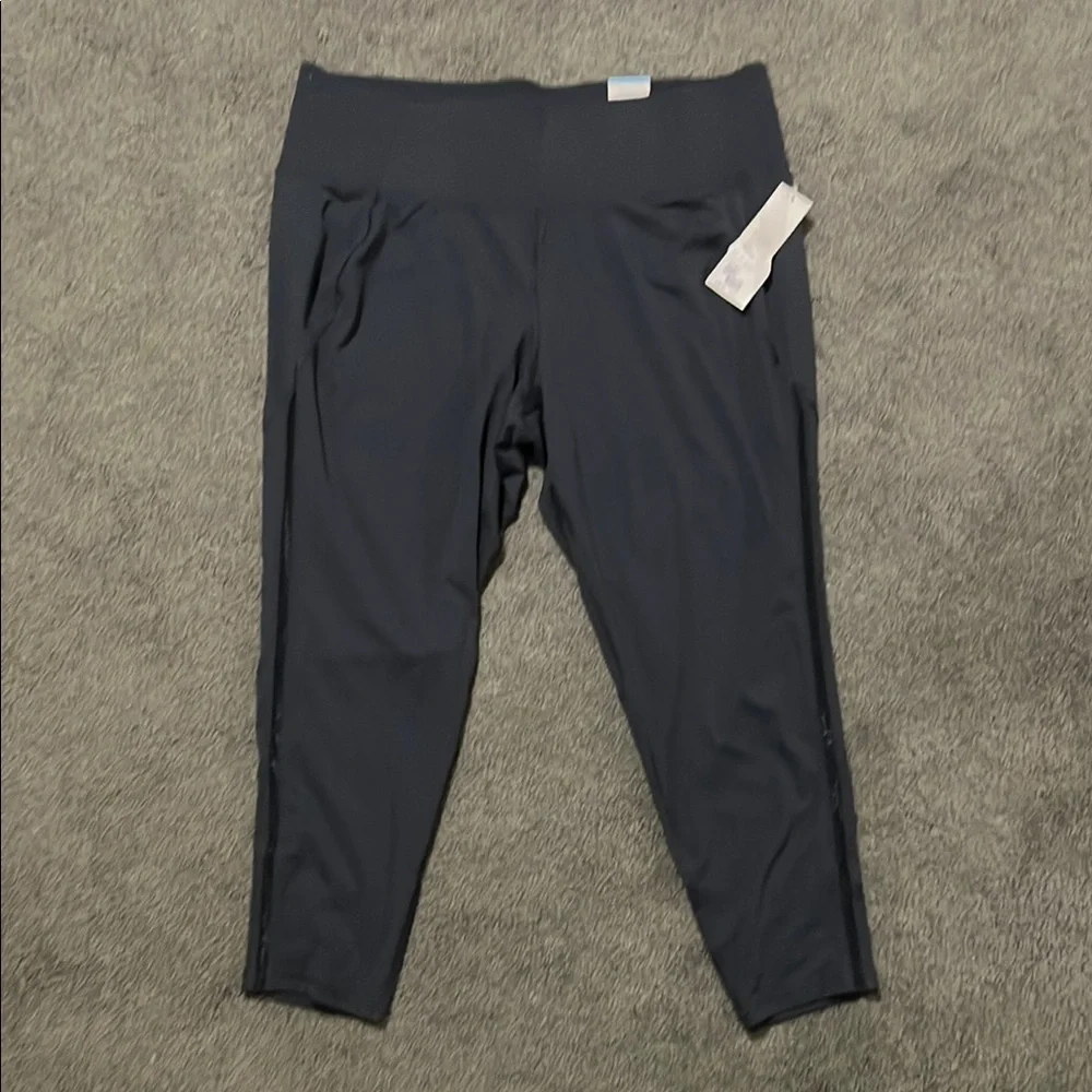 Lane Bryant Livi Active Floral and Navy Leggings - Picture 2 of 3